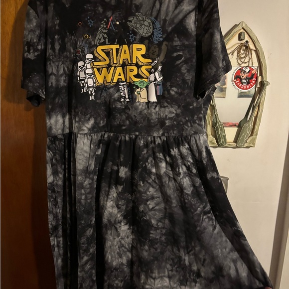 Star Wars Cakeworthy Dress - Black and Gray Tie-Dye - Picture 1 of 5